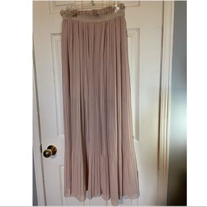 2/$40 Beautiful full length pastel pink skirt